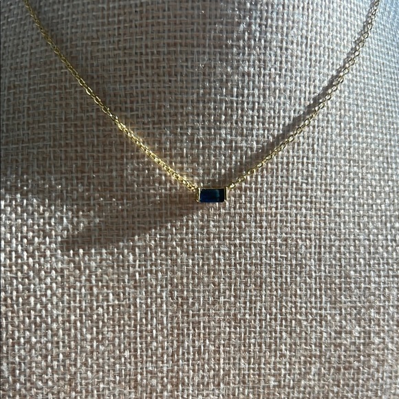 Gold and Black Minimalist Necklace with Singular Bead - Picture 1 of 1